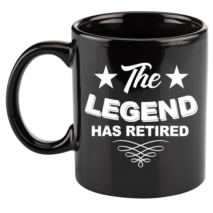 The Legend Has Retired Funny Retirement Gift 11oz C Handle Ceramic Mug