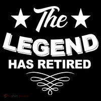 The Legend Has Retired Funny Retirement Gift Flatbill Hat
