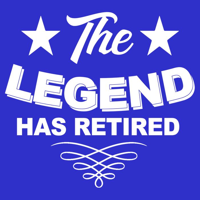 The Legend Has Retired Funny Retirement Gift T-Shirt