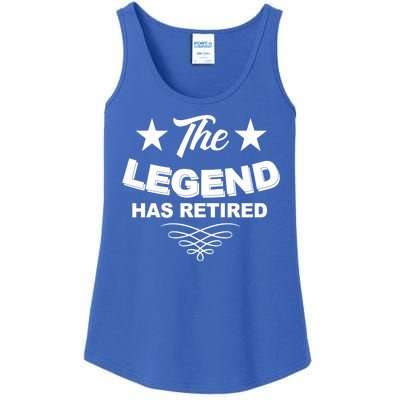 The Legend Has Retired Funny Retirement Gift Ladies Essential Tank