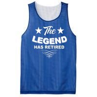 The Legend Has Retired Funny Retirement Gift Mesh Reversible Basketball Jersey Tank