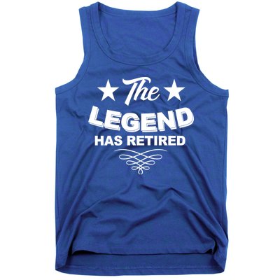 The Legend Has Retired Funny Retirement Gift Tank Top