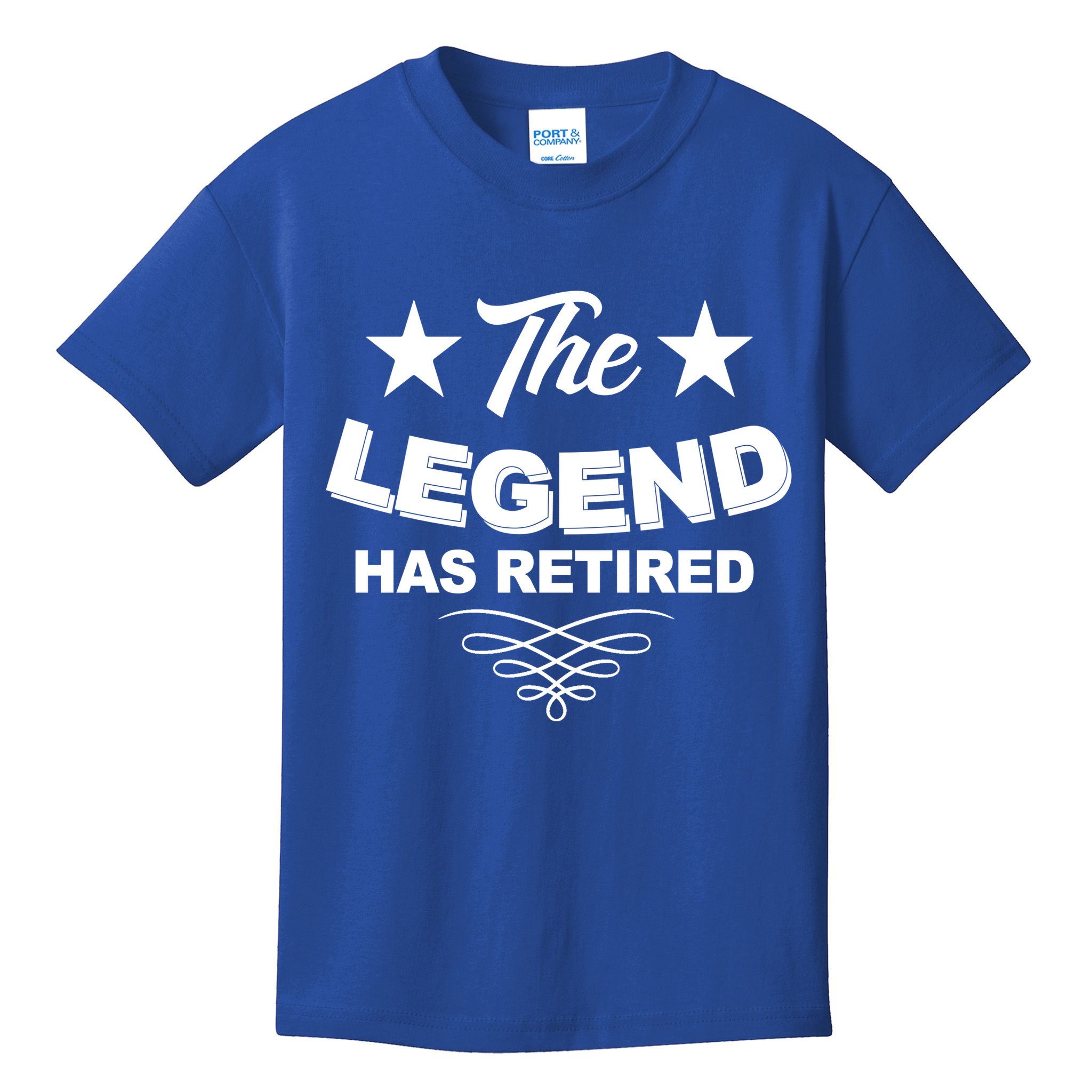 The Legend Has Retired Funny Retirement Gift Kids T-Shirt