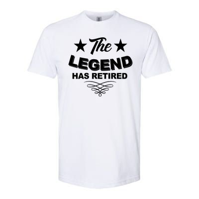 The Legend Has Retired Funny Retirement Gift Softstyle CVC T-Shirt