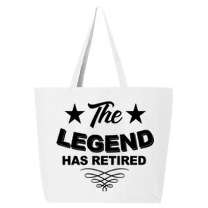 The Legend Has Retired Funny Retirement Gift 25L Jumbo Tote