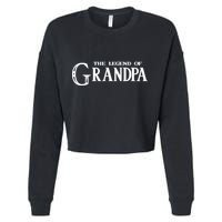 The Legend Of Grandpa Cropped Pullover Crew
