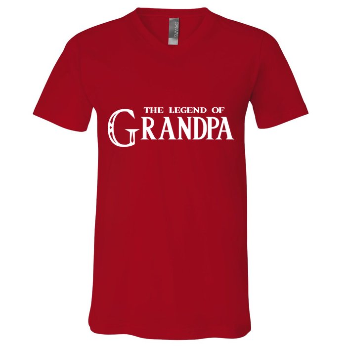The Legend Of Grandpa V-Neck T-Shirt