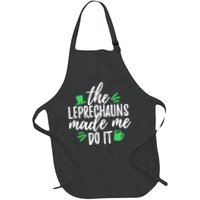 The Leprechauns Made Me Do It Funny Apron