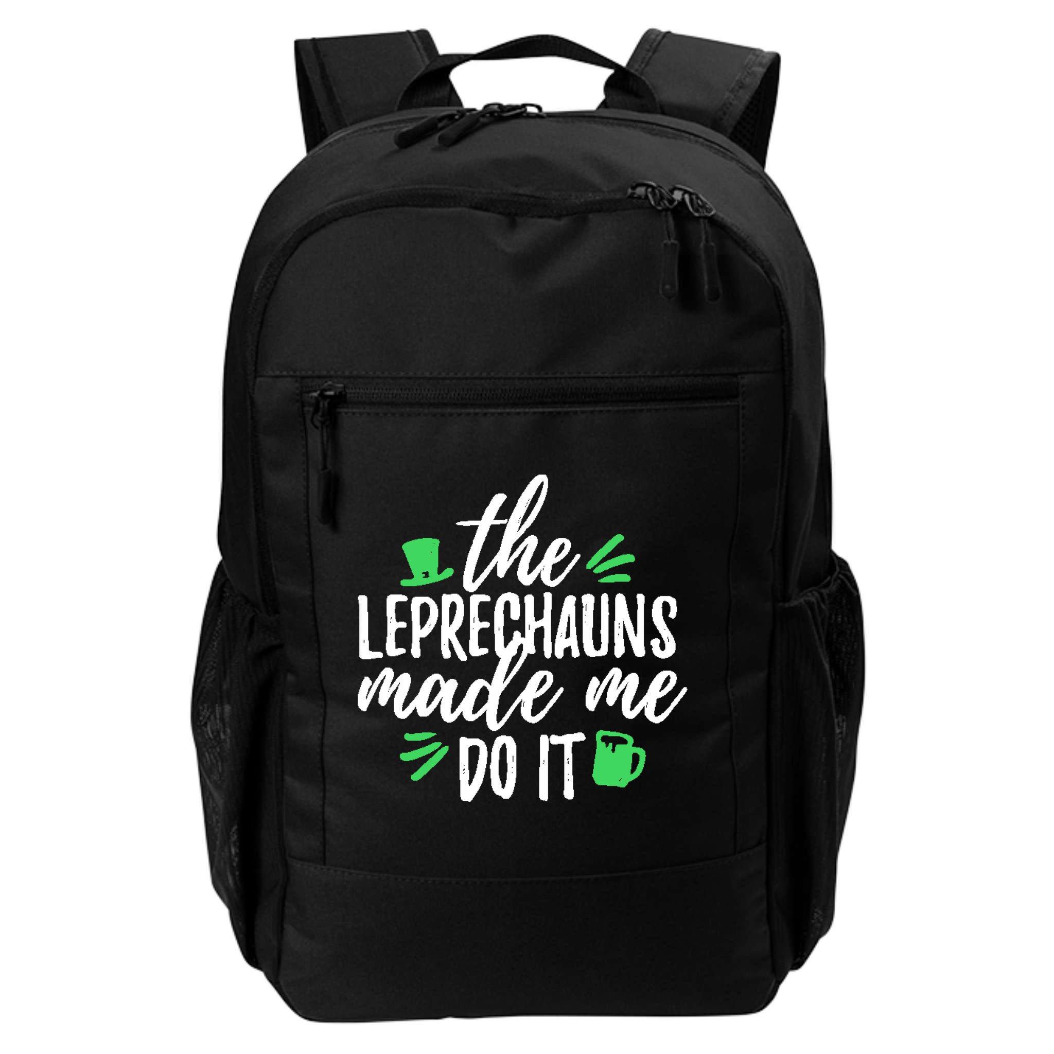 The Leprechauns Made Me Do It Funny Backpack