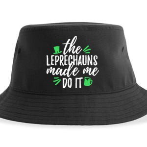 The Leprechauns Made Me Do It Funny Sustainable Bucket Hat