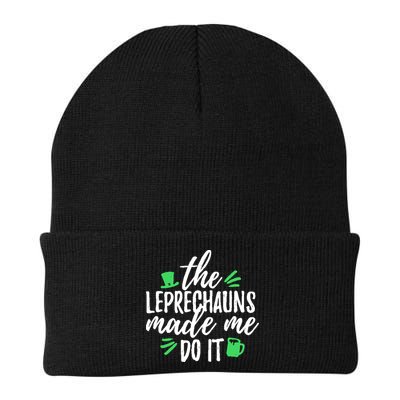 The Leprechauns Made Me Do It Funny Beanie