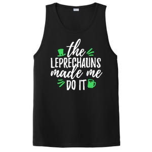 The Leprechauns Made Me Do It Funny PosiCharge Competitor Tank