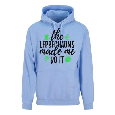 The Leprechauns Made Me Do It Funny Unisex Surf Hoodie