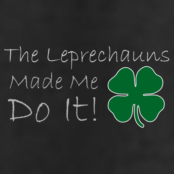The Leprechauns Made Me Do It Funny Irish 7 Panel Mesh Trucker Snapback Hat