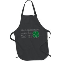 The Leprechauns Made Me Do It Funny Irish Apron