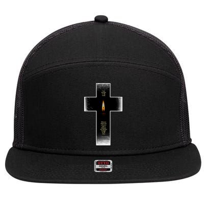 The light of the world 7 Panel Mesh Trucker Snapback Hat