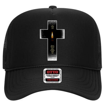 The light of the world High Crown Mesh Back Trucker Hat