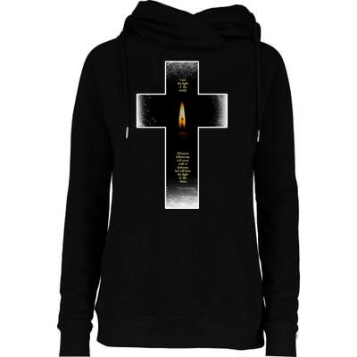 The light of the world Womens Funnel Neck Pullover Hood