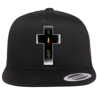 The light of the world Flat Bill Trucker Hat