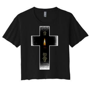 The light of the world Women's Crop Top Tee