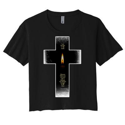 The light of the world Women's Crop Top Tee