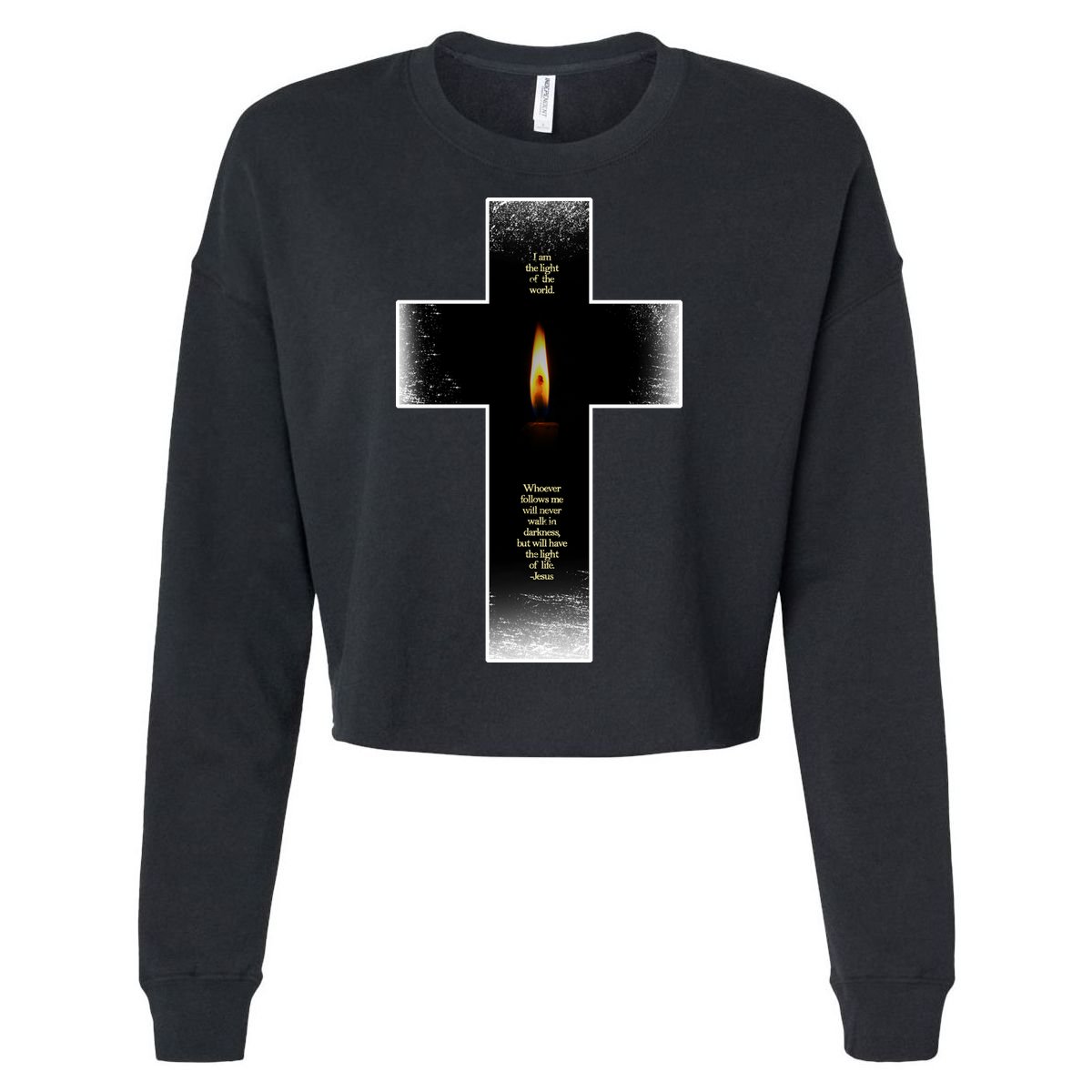 The light of the world Cropped Pullover Crew