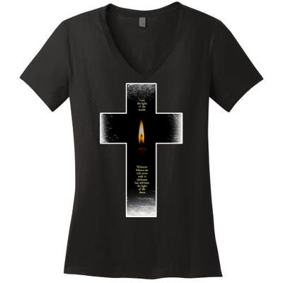 The light of the world Women's V-Neck T-Shirt