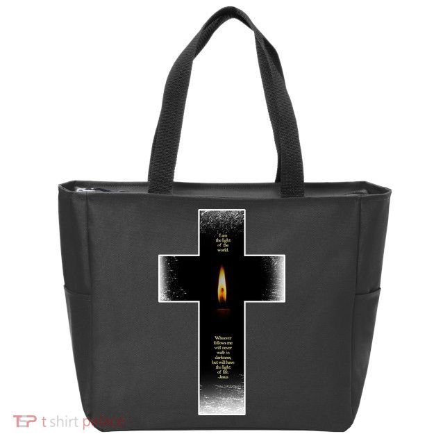 The light of the world Zip Tote Bag