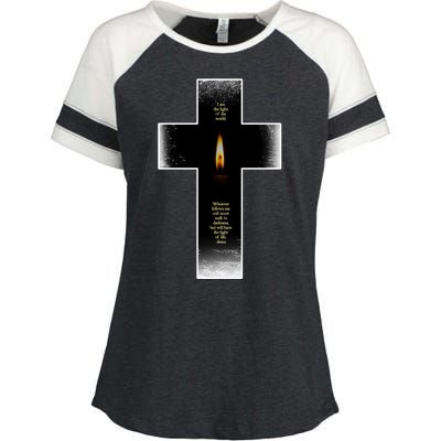 The light of the world Enza Ladies Jersey Colorblock Tee