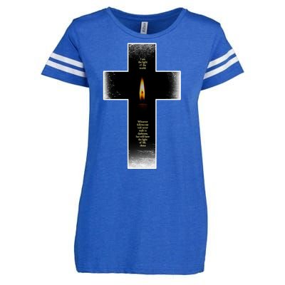 The light of the world Enza Ladies Jersey Football T-Shirt