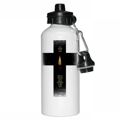 The light of the world Aluminum Water Bottle