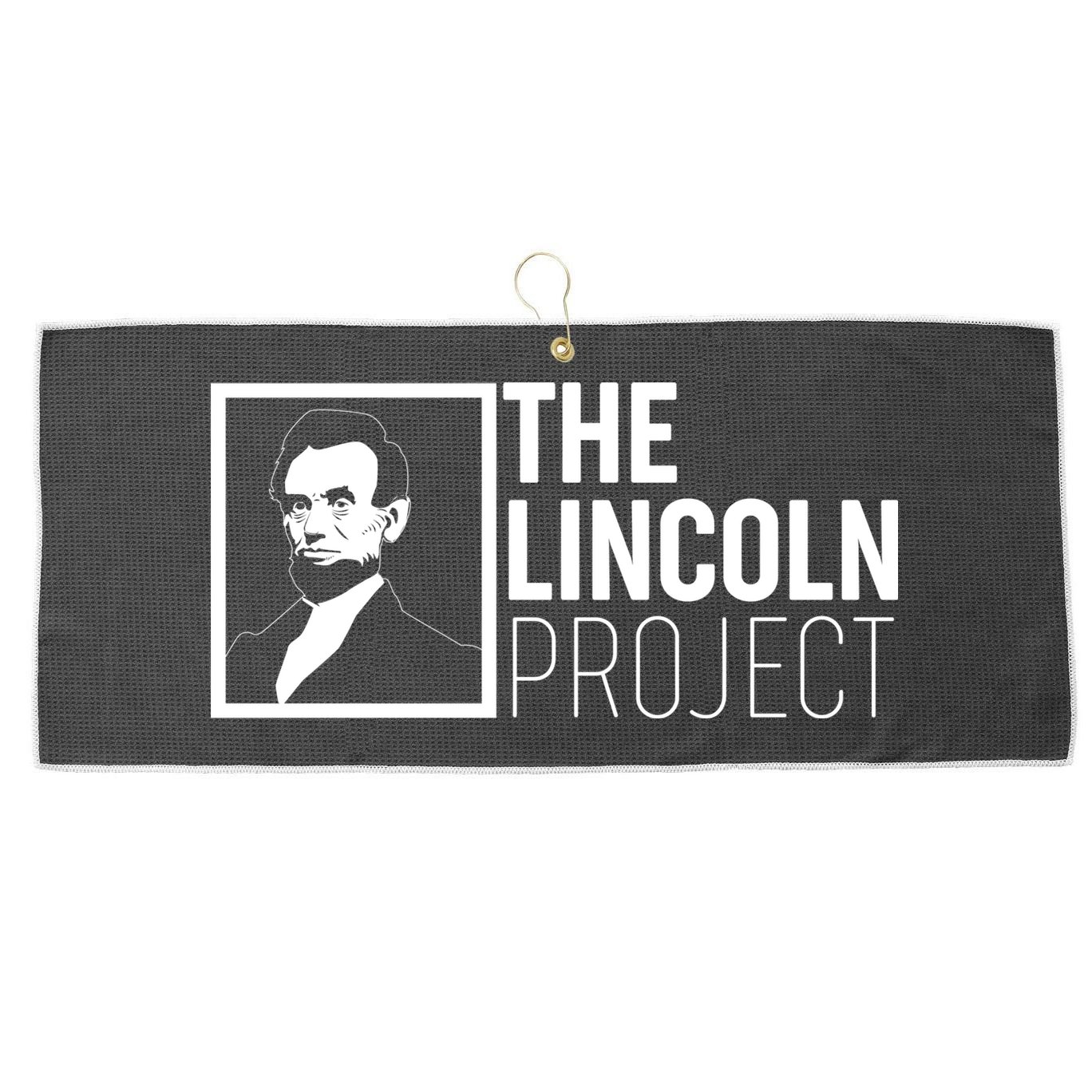 The Lincoln Project Large Microfiber Waffle Golf Towel