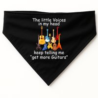 The Little Voices In My Head Say Get More Guitars USA-Made Doggie Bandana