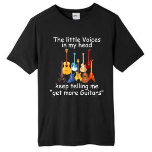 The Little Voices In My Head Say Get More Guitars Tall Fusion ChromaSoft Performance T-Shirt