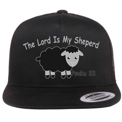 The Lord Is My Shepherd Flat Bill Trucker Hat