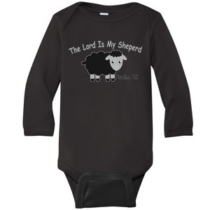 The Lord Is My Shepherd Baby Long Sleeve Bodysuit