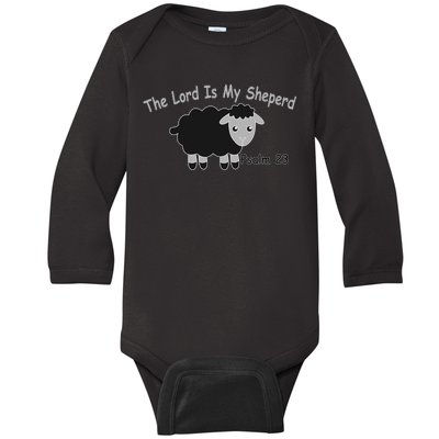 The Lord Is My Shepherd Baby Long Sleeve Bodysuit