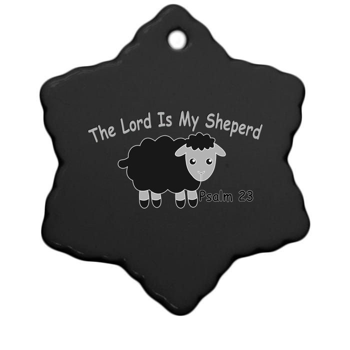 The Lord Is My Shepherd Ceramic Star Ornament