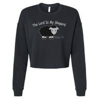 The Lord Is My Shepherd Cropped Pullover Crew