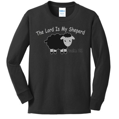 The Lord Is My Shepherd Kids Long Sleeve Shirt