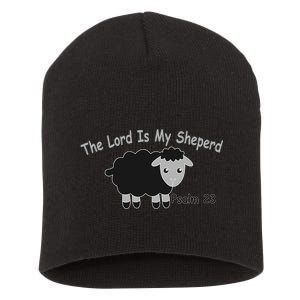 The Lord Is My Shepherd Short Acrylic Beanie