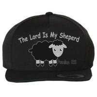 The Lord Is My Shepherd Wool Snapback Cap