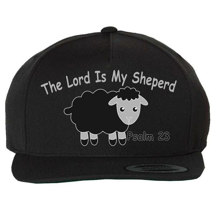 The Lord Is My Shepherd Wool Snapback Cap