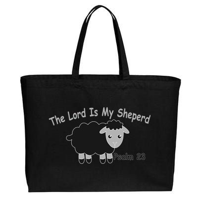 The Lord Is My Shepherd Cotton Canvas Jumbo Tote