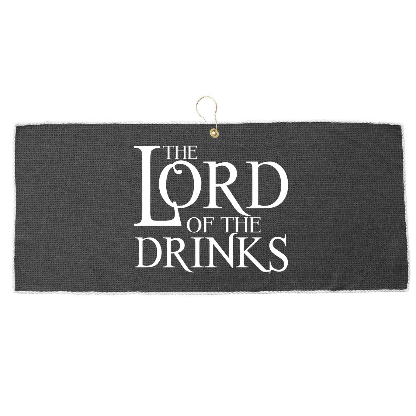 The Lord of the Drinks Large Microfiber Waffle Golf Towel