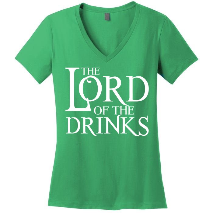 The Lord of the Drinks Women's V-Neck T-Shirt