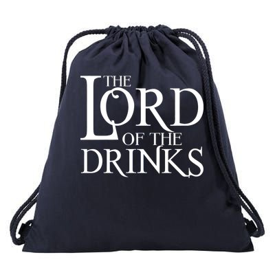 The Lord of the Drinks Drawstring Bag