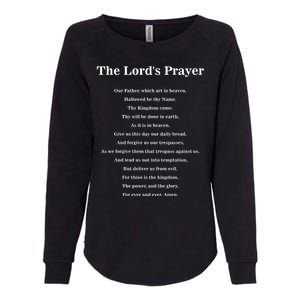 The Lord's Prayer Womens California Wash Sweatshirt