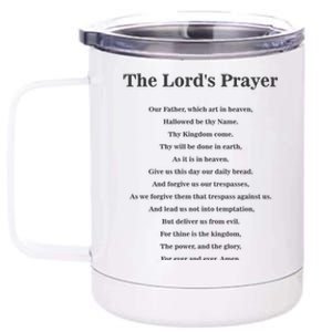 The Lord's Prayer 12 oz Stainless Steel Tumbler Cup