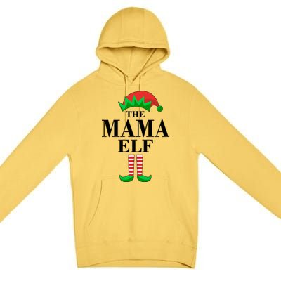 The Mama Elf Family Matching Christmas Premium Pullover Hoodie